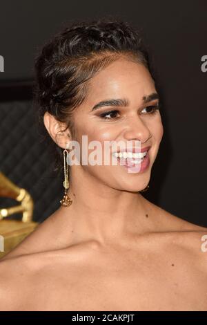 LOS ANGELES - JAN 26: Misty Copeland bei den Grammy Awards 2020 - Ankunft im Staples Center am 26. Januar 2020 in Los Angeles, CA Stockfoto