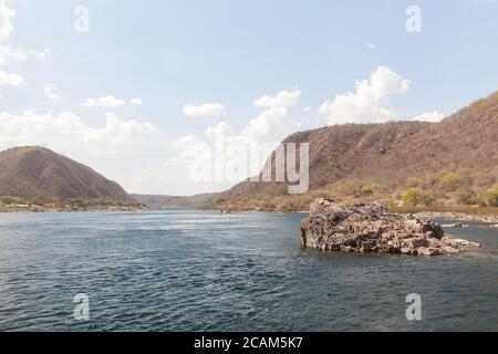 Navigation am Sao Francisco River, einem der wichtigsten Flüsse Brasiliens Stockfoto