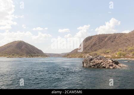 Navigation am Sao Francisco River, einem der wichtigsten Flüsse Brasiliens Stockfoto