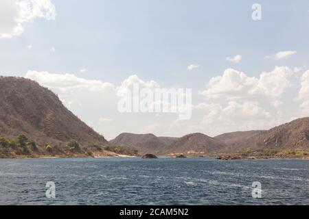 Navigation am Sao Francisco River, einem der wichtigsten Flüsse Brasiliens Stockfoto