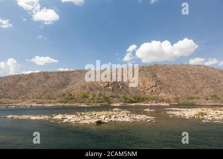 Navigation am Sao Francisco River, einem der wichtigsten Flüsse Brasiliens Stockfoto