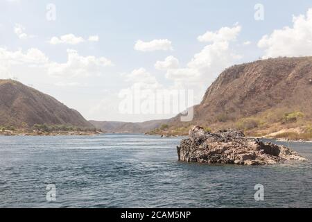 Navigation am Sao Francisco River, einem der wichtigsten Flüsse Brasiliens Stockfoto