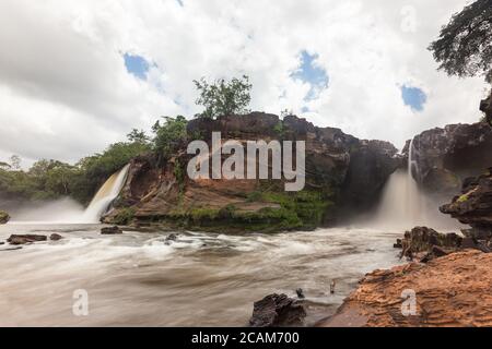Prata's Waterfall - Carolina, Maranhao, Brasilien Stockfoto
