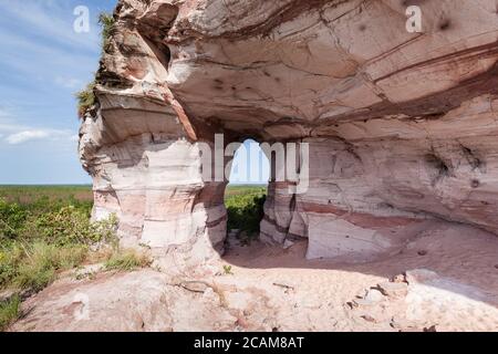 Pedra Furada (Holed Stone) - Jalapao - Tocantins - Brasilien Stockfoto