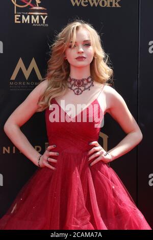 LOS ANGELES - 5. MAI: Olivia Rose Keegan bei den 2019 Daytime Emmy Awards im Pasadena Convention Center am 5. Mai 2019 in Pasadena, CA Stockfoto