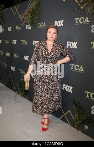 LOS ANGELES - 1. FEBRUAR: Amanda Fuller bei der FOX TCA All-Star Party im Fig House am 1. Februar 2019 in Los Angeles, CA Stockfoto