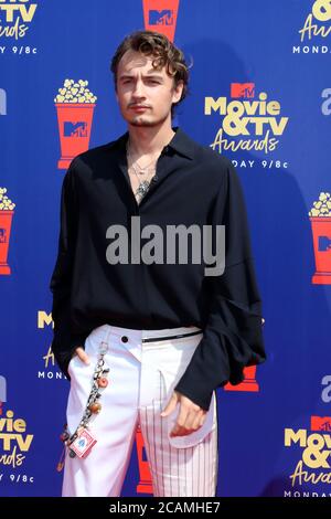 LOS ANGELES - JUN 15: Brandon Thomas Lee bei den MTV Movie & TV Awards 2019 im Barker Hanger am 15. Juni 2019 in Santa Monica, CA Stockfoto