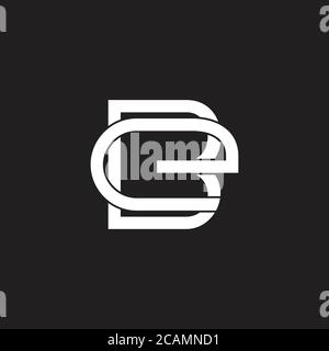 vektor des Buchstabens sein geometrisches Design passend für Markenlogo Stock Vektor