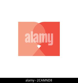 Buchstaben rr verlinkt Logo vectro Stock Vektor