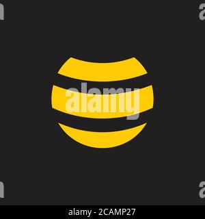 Honig Kamm einfaches Design Symbol Vektor Stock Vektor