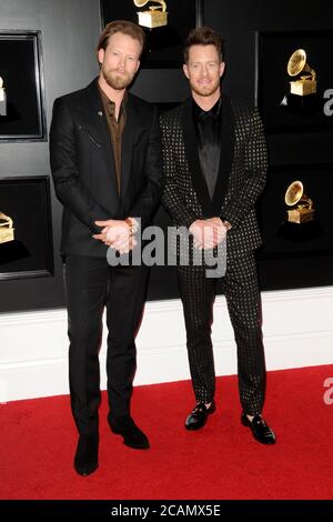 LOS ANGELES - FEB 10: Florida Georgia Line, Brian Kelley, Tyler Hubbard bei den 61. Grammy Awards im Staples Center am 10. Februar 2019 in Los Angeles, CA Stockfoto