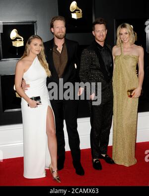 LOS ANGELES - FEB 10: Brittney Marie Cole, Brian Kelley, Tyler Hubbard, Hayley Stommel bei den 61. Grammy Awards im Staples Center am 10. Februar 2019 in Los Angeles, CA Stockfoto