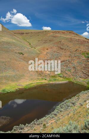 Hole in the Wall Erdrutsch, Baker County, Hells Canyon National Scenic Byway, Oregon Stockfoto