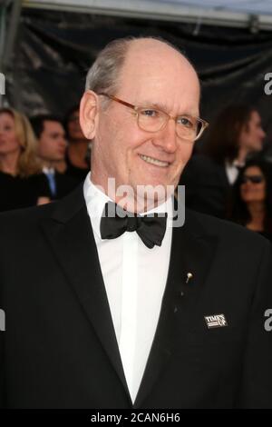 LOS ANGELES - JAN 21: Richard Jenkins, Ehefrau bei den 24. Screen Actors Guild Awards - Presseraum im Shrine Auditorium am 21. Januar 2018 in Los Angeles, CA Stockfoto