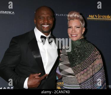 LOS ANGELES - 2. FEBRUAR: Terry Crews, Rebecca King-Crews bei den 26. MovieGuide Awards im Universal Hilton Hotel am 2. Februar 2018 in Universal City, CA Stockfoto