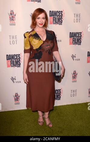 LOS ANGELES - JUN 16: Christina Hendricks bei der Weltpremiere von 'Antiquities' im TCL Chinese 6 Theatres am 16. Juni 2018 in Los Angeles, CA Stockfoto