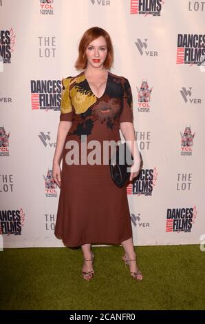 LOS ANGELES - JUN 16: Christina Hendricks bei der Weltpremiere von 'Antiquities' im TCL Chinese 6 Theatres am 16. Juni 2018 in Los Angeles, CA Stockfoto