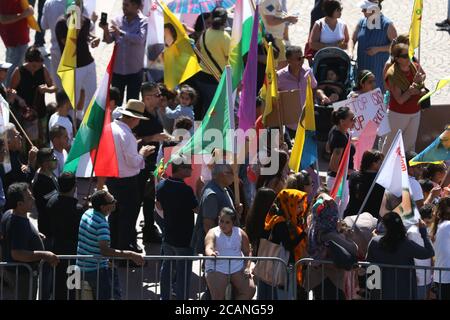 Afrin Solidarity Rallye, Sydney, Australien Stockfoto