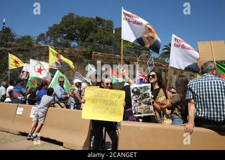 Afrin Solidarity Rallye, Sydney, Australien Stockfoto