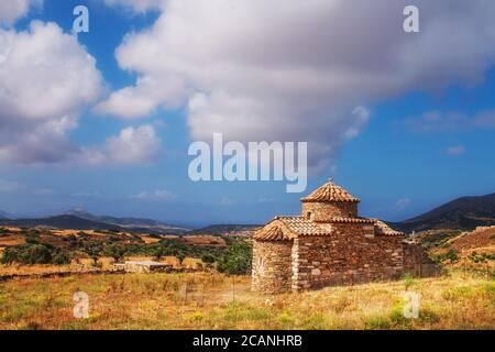 Kirche Agios Nikolaos auf der Insel Naxos, Griechenland Stockfoto