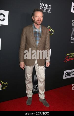 SAN DIEGO - JUL 19: Bryan Cranston bei der AMC's 'Better Call Saul' Saison 4 Premiere auf dem Horton Plaza 8 am 19. Juli 2018 in San Diego, CA Stockfoto