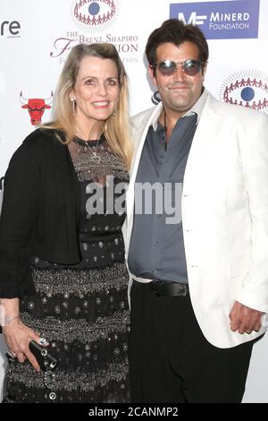 LOS ANGELES - SEP 7: Nancy Davis, Jason Davis im Brent Shapiro Foundation Sommerspektakel im Beverly Hilton Hotel am 7. September 2018 in Beverly Hills, CA Stockfoto