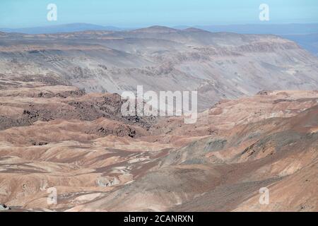 Atacama Wüste landeinwärts von Iquique, Nordchile 21 Okt 2017 Stockfoto