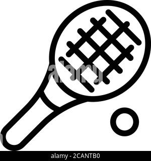 Tennis Symbol, outline Style Stock Vektor