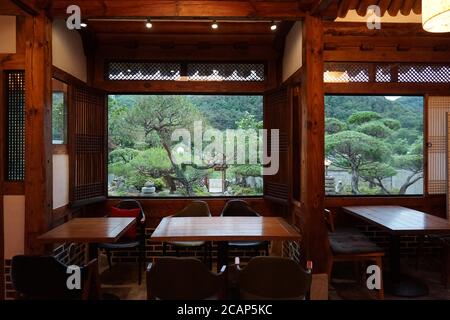 Restaurant im koreanischen Stil Stockfoto