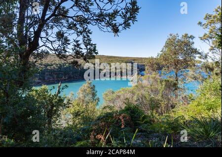 Blick auf Coote Creek vom Track zum Providential Lookout Verfolgen Stockfoto