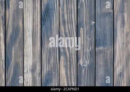 Dunkelgraue strukturierte Holzbretter. Natürlicher Vintage-Hintergrund Stockfoto