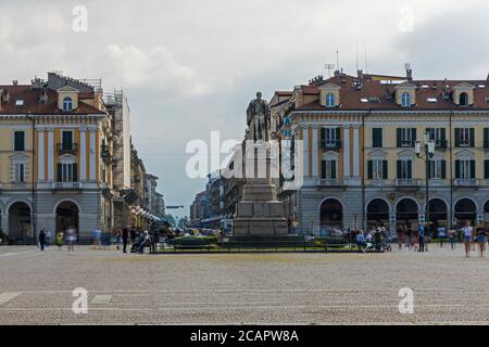 Galimberti Platz in Cuneo in Italien Stockfoto