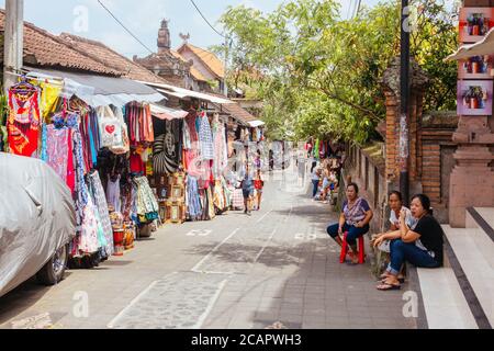 Ubud Street Szene in Bali Indonesien Stockfoto