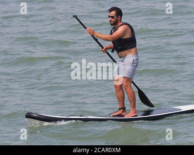 Sheerness, Kent, Großbritannien. August 2020. UK Wetter: Die Hitzewelle geht weiter in Sheerness, Kent. Kredit: James Bell/Alamy Live Nachrichten Stockfoto