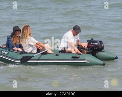 Sheerness, Kent, Großbritannien. August 2020. UK Wetter: Die Hitzewelle geht weiter in Sheerness, Kent. Kredit: James Bell/Alamy Live Nachrichten Stockfoto