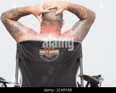 Sheerness, Kent, Großbritannien. August 2020. UK Wetter: Die Hitzewelle geht weiter in Sheerness, Kent. Kredit: James Bell/Alamy Live Nachrichten Stockfoto