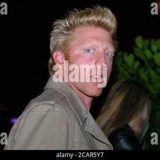 Exklusive Abdeckung Tennislegende Boris Becker aus der Stadt in South Beach Miami Beach, Florida, USA. März 2004. Personen: Borris Becker Kredit: Storms Media Group/Alamy Live News Stockfoto