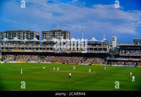 Der Hügelständer. 1987 NatWest Trophy Finale zwischen Nottinghamshire / Northamptonshire. Lords Cricket Ground. St. John’s Wood, London. VEREINIGTES KÖNIGREICH. 1987 Stockfoto