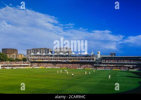 Der Hügelständer. 1987 NatWest Trophy Finale zwischen Nottinghamshire / Northamptonshire. Lords Cricket Ground. St. John’s Wood, London. VEREINIGTES KÖNIGREICH. 1987 Stockfoto