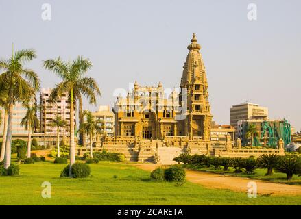 Kairo, die moderne Heliopolis Stadt wurde von dem Baron Empain zu Beginn des 20. Jahrhunderts gebaut. Der Palast des Barons Empain, Khmer-Stil. Stockfoto