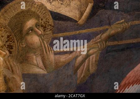 Detail des Jüngsten Gerichts von Pietro Cavallini. Rom, Italien Stockfoto
