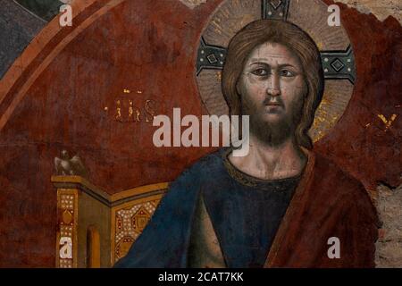 Detail des Jüngsten Gerichts von Pietro Cavallini. Rom, Italien Stockfoto