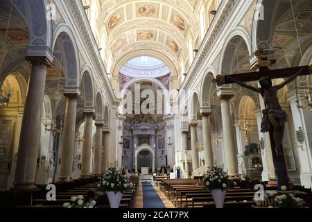 Trapani Cattedrale di San Lorenzo Innenraum Stockfoto