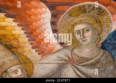 Detail des Jüngsten Gerichts von Pietro Cavallini. Rom, Italien Stockfoto