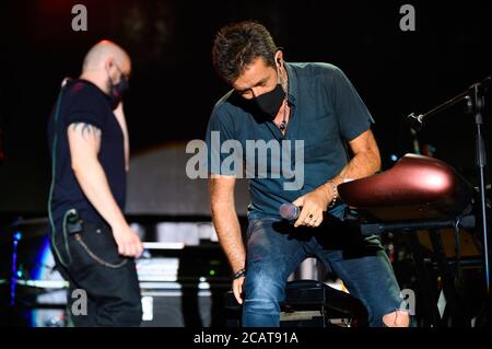 Italien. August 2019. Daniele Silvestri live in Treviso 2020 beim Festival Suoni di Marca. (Foto von Denis Ulliana/Pacific Press) Quelle: Pacific Press Media Production Corp./Alamy Live News Stockfoto