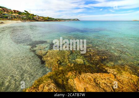 Strand von Piccolo Pevero in Costa Smeralda, Italien Stockfoto