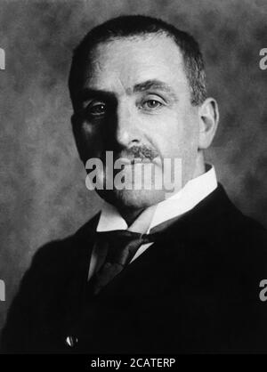 1918 c, DEUTSCHLAND: Der berühmte deutsche Schriftsteller, Dramatiker, Dichter, Schauspieler und Journalist FRANK WEDEKIND ( 1864 - 1918 ). Foto von einem unbekannten Fotografen. - THEATER - ATTORE - GIORNALISTA - POETA - DICHTER - POESIE - SCRITTORE - SCHRIFTSTELLER - Dramaturgo - TEATRO - Dramatiker - Dramatiker - Drammaturgo - Lulù il vaso di Pandora - Pandora's Box - Krawatte - Cravatta - colletto- Kragen --- Archivio GBB Stockfoto