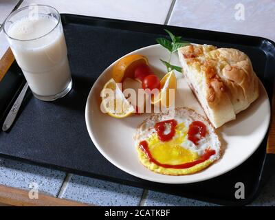 Nahaufnahme eines Frühstücks in Hualien, Taiwan Stockfoto