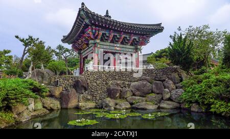 Das Kloster auf der Insel Jeju Stockfoto