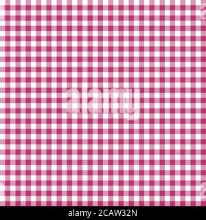 Klassische rote karierte nahtlose Tischdecke Stockfoto